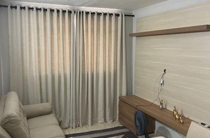 Apartamento mobiliado para alugar no Residencial Paiaguás em Cuiabá – 1º andar, sol da manhã e condomínio incluso